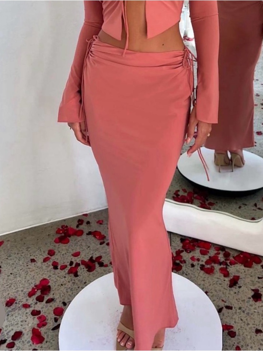 Babyboo Tana Maxi Skirt-Rose Pink. SIZE: L